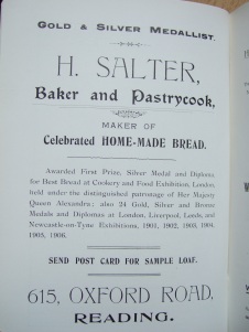 24. advert - H. Salter baker and pastrycook